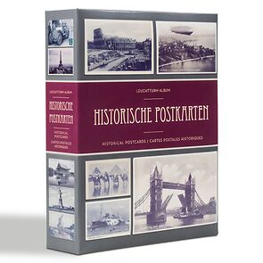 Album für 200 historische Postkarten, inkl. 50 festeingebundenen Klarsichthüllen