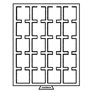 MB Münzbox mit 20 eckige Fächer, 50 x 50 mm, rauchfarben