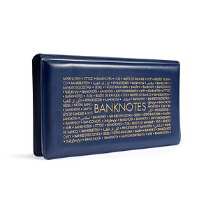 Route Taschenalbum für 20 Banknoten bis 182 x 92 mm, blau