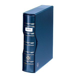 Optima Signum Ringbinder im Classic-Design, inkl. Schutzkassette, blau