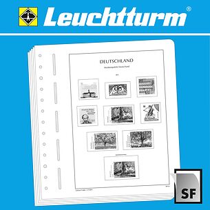 Leuchtturm Blankoblätter für franz. Markenheftchen, Journee  du Timbre, 237x58 mm, 12er P.