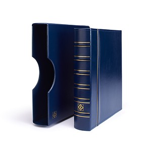 Grande Ringbinder im Classic-Design, inkl. Schutzkassette, blau