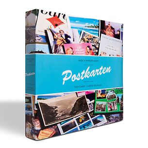 Postkarten Album für 600 Postkarten, inkl. 50 festeingebundenen Klarsichthüllen