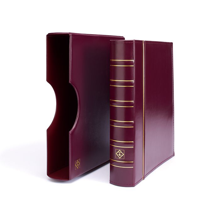 Grande Ringbinder im Classic-Design, inkl. Schutzkassette, rot