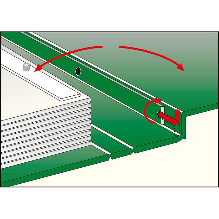 Perfect DP Drehstabbinder, inkl. Schutzkassette, braun