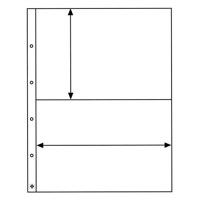 Kanzlei Kunststoffhüllen, 2er  Einteilung, glasklar, 5er-Pack