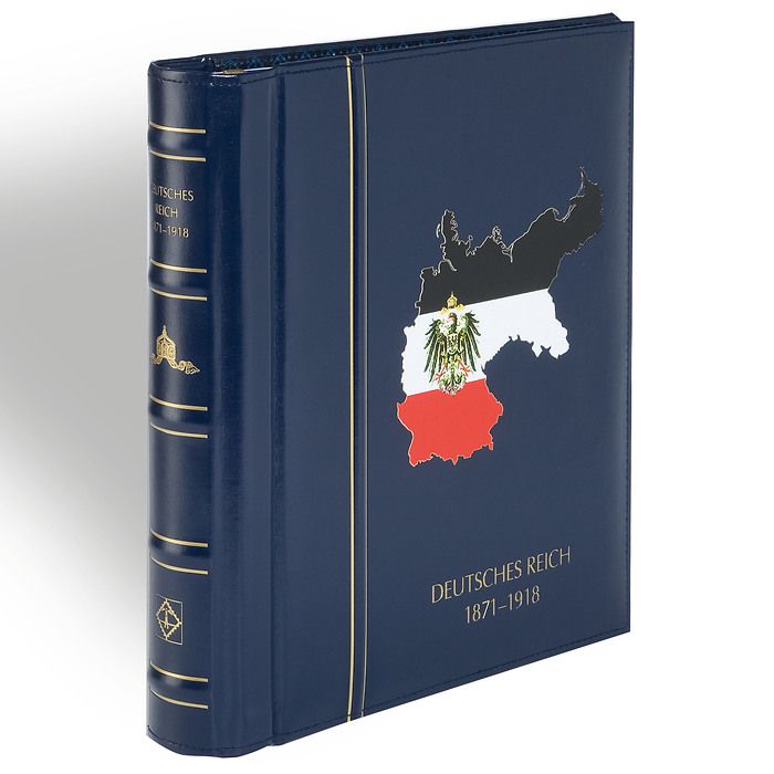 Leuchtturm Vordruckalbum mit Klemmtaschen 'Deutsches Reich 1871-1918' blau