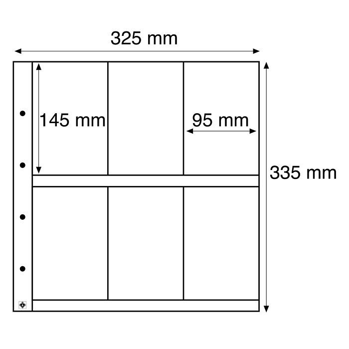 Maximum Kunststoffhüllen, für  alte Postkarten, Hochformat,  glasklar, 5er Pack