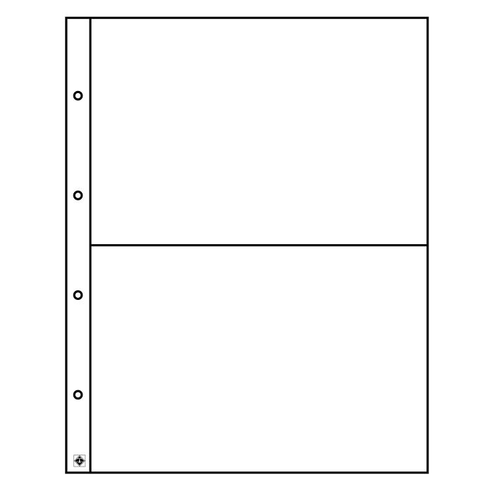 Folio Kunststoffhüllen, 2er Einteilung, glasklar, 5er-Pack