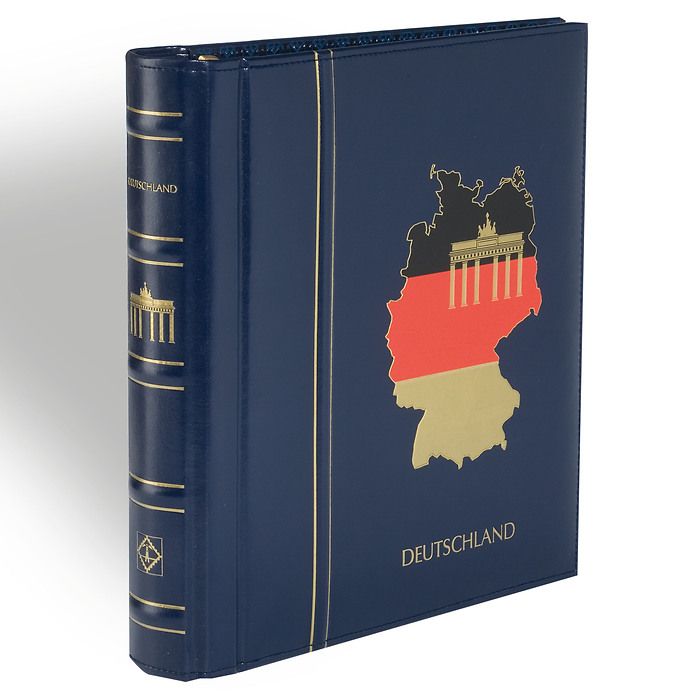 Leuchtturm Vordruckalbum mit Klemmtaschen 'Deutschland 1995-2004', blau