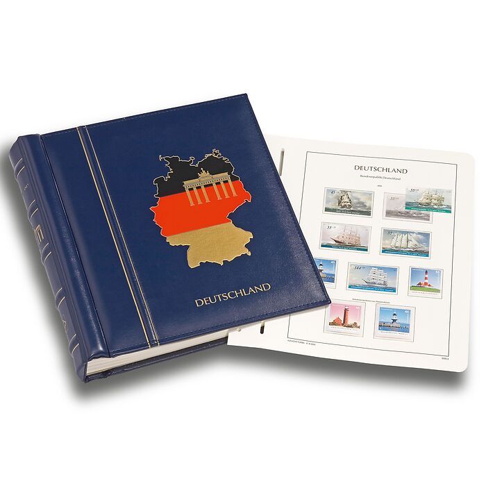 Leuchtturm Vordruckalbum mit Klemmtaschen 'Deutschland 1995-2004', blau