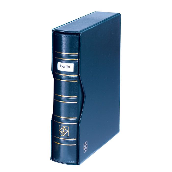 Optima Signum Ringbinder im Classic-Design, inkl. Schutzkassette, blau