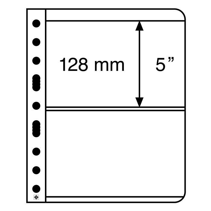 Vario Kunststoffhüllen mit 2er Einteilung, glasklar, 5er Pack