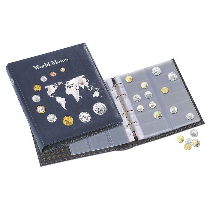 Optima Ringbinder mit Prägung  'World Money'