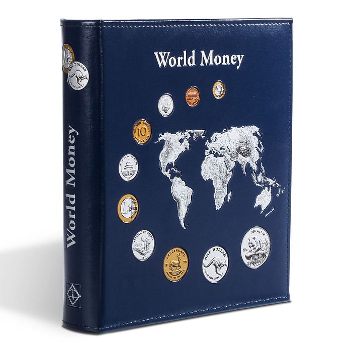 Optima Ringbinder mit Prägung  'World Money'