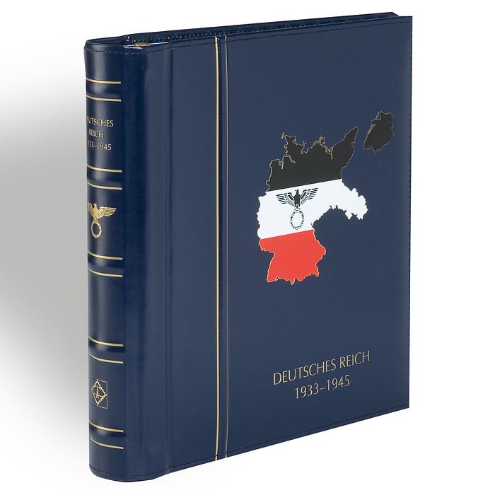 Leuchtturm Vordruckalbum mit Klemmtaschen 'Deutsches Reich 1933-1945' blau