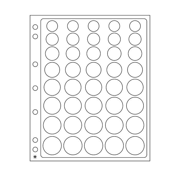 Encap Kunststoffhüllen für 5 Kursmünzensätze, 2er Pack