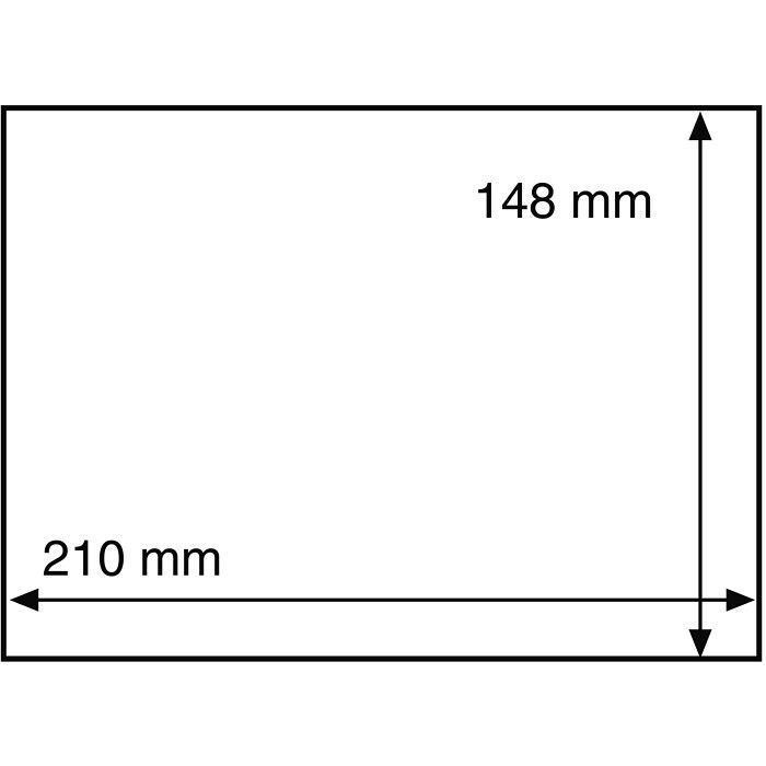 Basic 210 Banknotenschutzhülle 210x148 mm (A5), 50er Pack