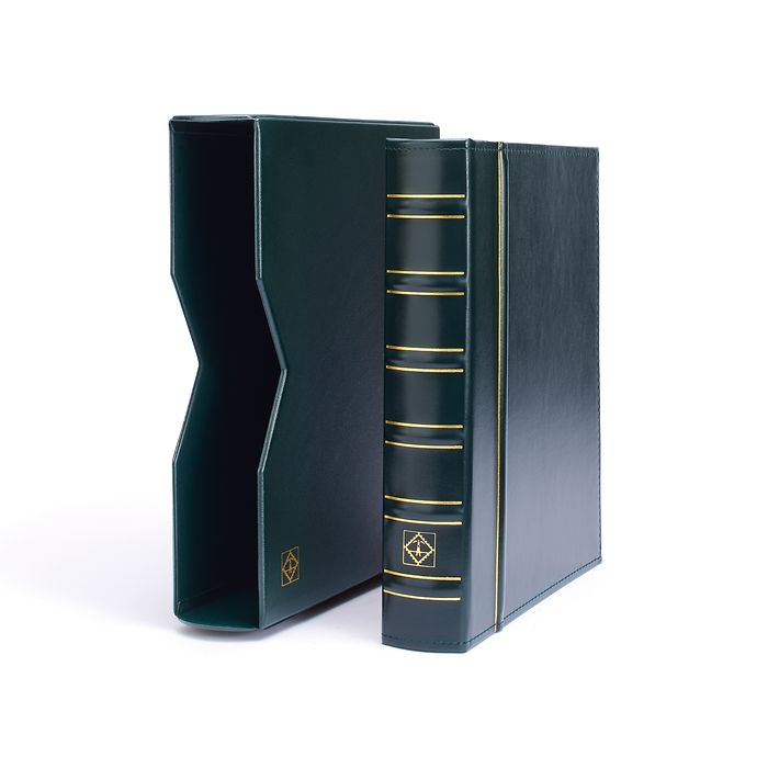 Ringbinder VARIO, Classic-Design inkl. Schutzkassette, grün