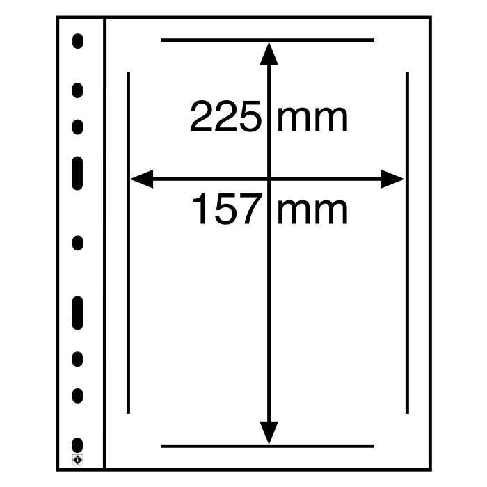 Optima Kunststoffhüllen für ETB's, glasklar, 10er Pack