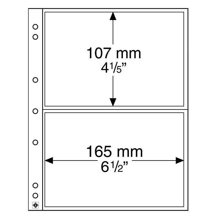 Numis Münzhüllen, 2er Einteilung, 10er Pack