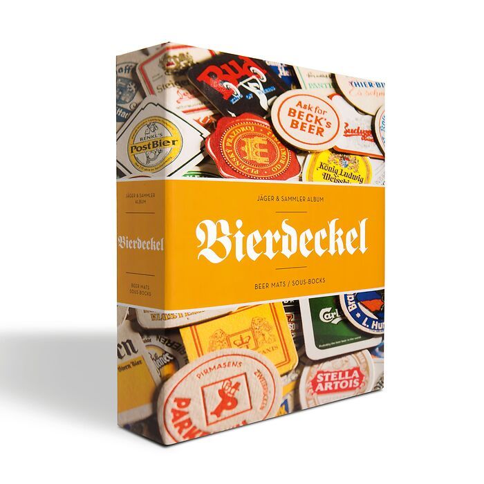 Grande Ringbinder für Bierdeckel, inkl.15 transparenter Hüllen für je 6 Bierdeckel