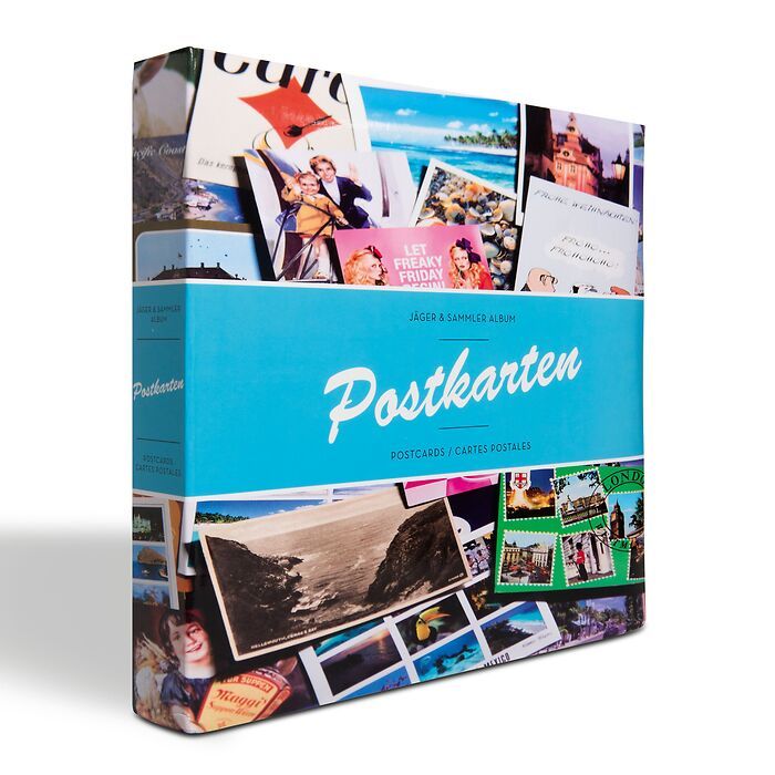 Postkarten Album für 600 Postkarten, inkl. 50 festeingebundenen Klarsichthüllen