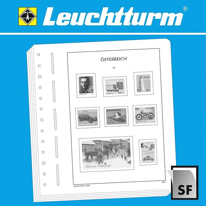 Leuchtturm Vordruckblätter mit Klemmtaschen Österreich 2010-2014