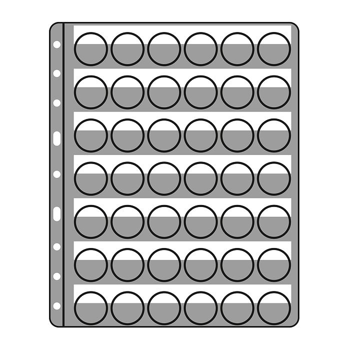 Compart Kunststoffhüllen für 42 Kronkorken / Champagnerdeckel, klarsichtig (5er Pack)