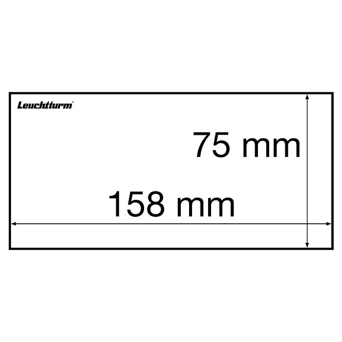 Basic 158 Banknoten Schutzhüllen, 50er Pack