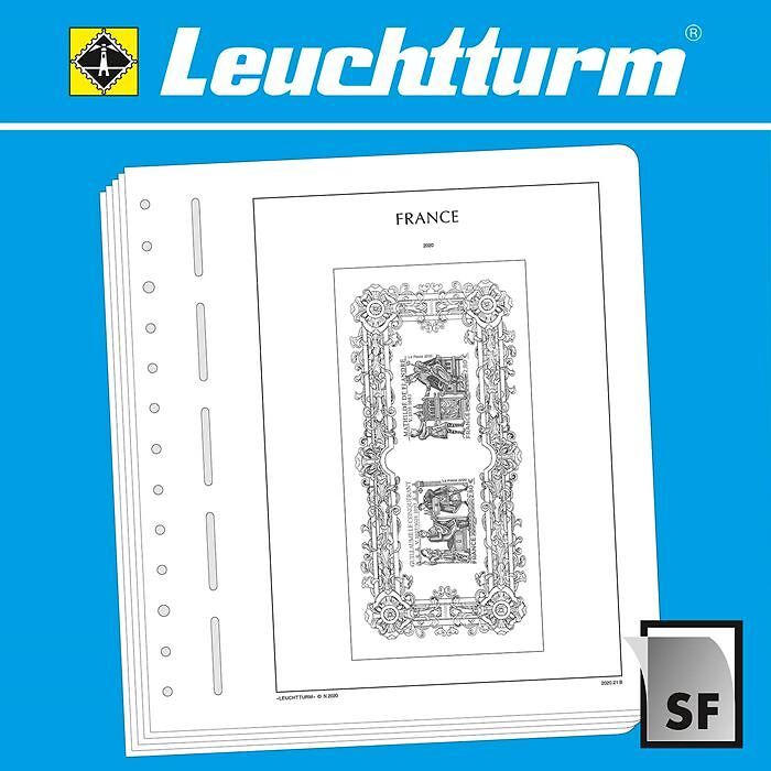 Leuchtturm Vordruckblätter mit Klemmtaschen F Blocks 'Souvenir Philatélique' 2015-2019