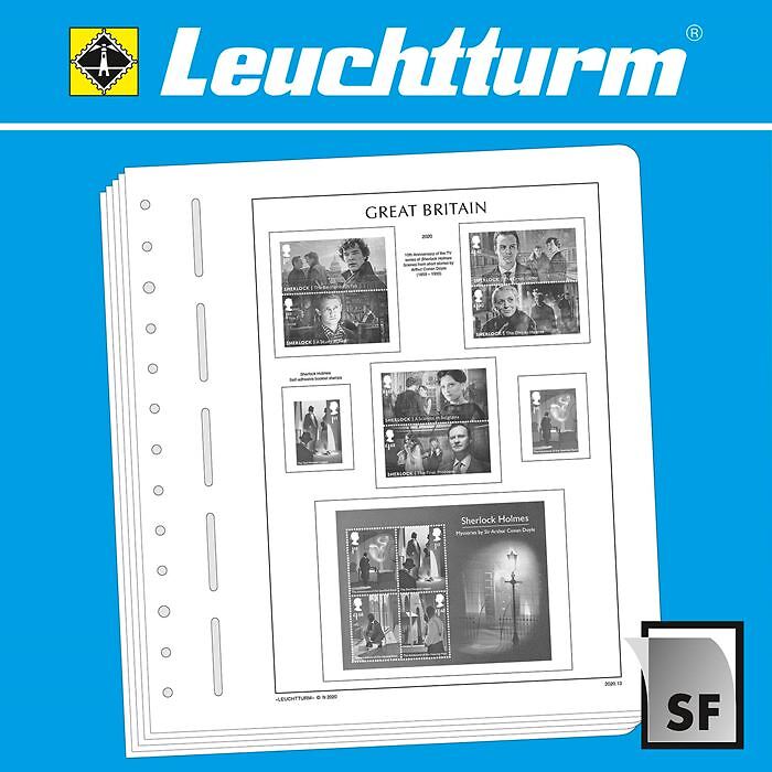 Leuchtturm Vordruckblätter mit Klemmtaschen Großbritannien 2015-2019