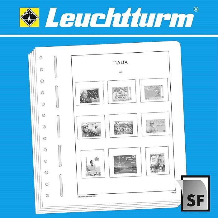 Leuchtturm Vordruckblätter mit KlemmtaschenItalien 2015-2019