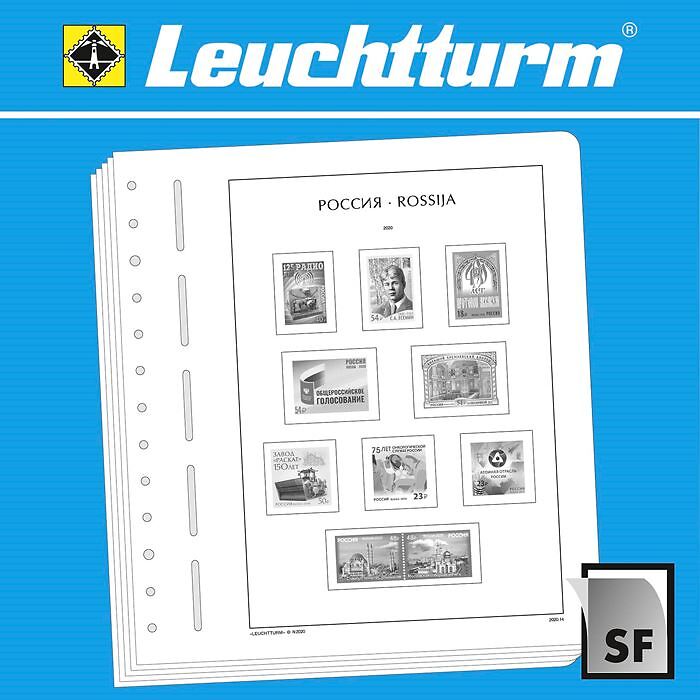 Leuchtturm Vordruckblätter mit Klemmtaschen Russland 2015-2019