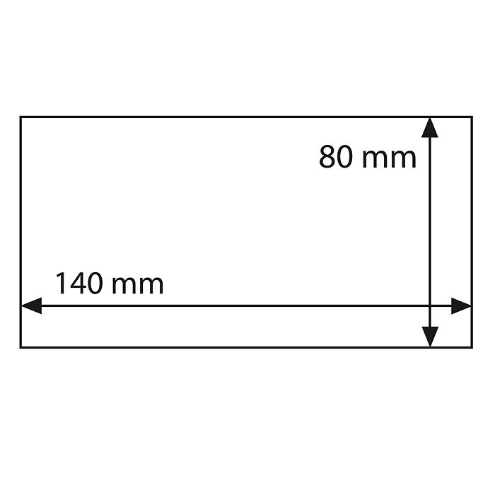 Basic 140 Banknoten Schutzhüllen, 50er Pack