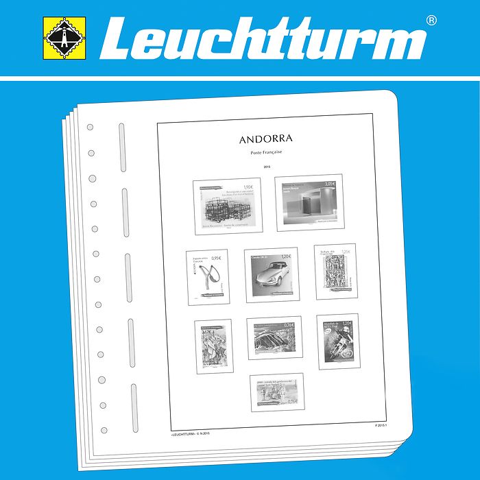 Leuchtturm Nachtrag mit Klemmtaschen Andorra französisch 2019