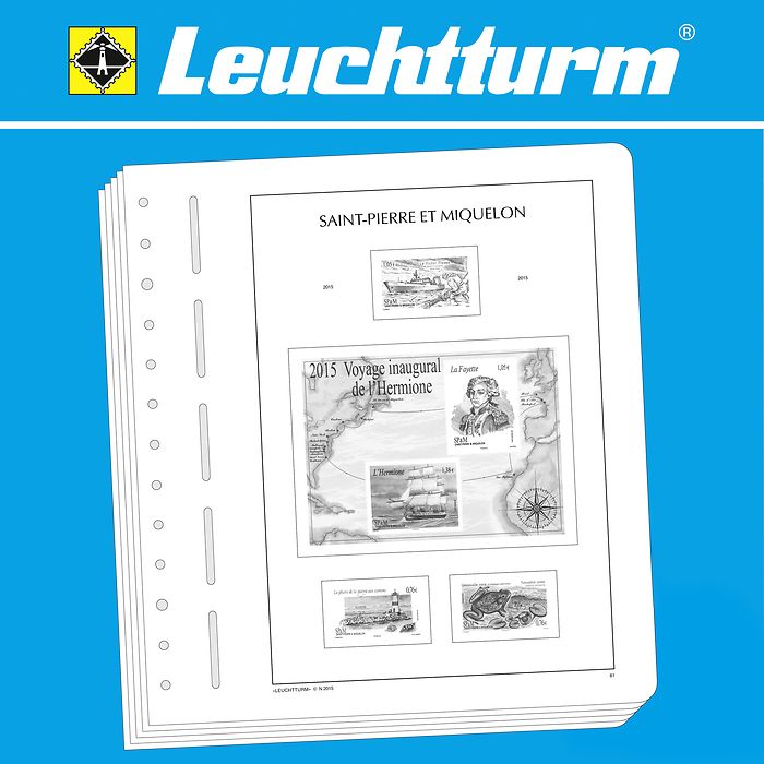 Leuchtturm Nachtrag mit Klemmtaschen St.Pierre & Miquelon 2019