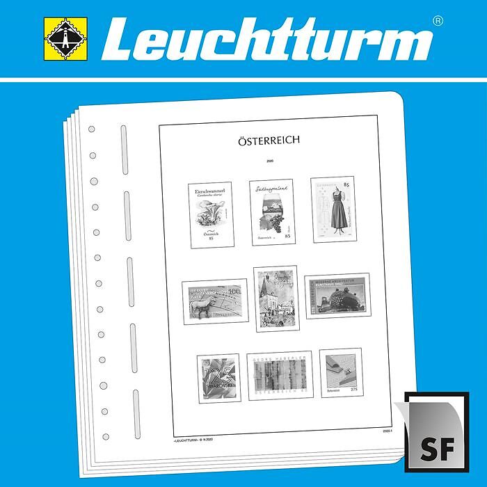 LEUCHTTURM SF-Vordruckblätter Österreich Dispenser-Marken 2018-2023