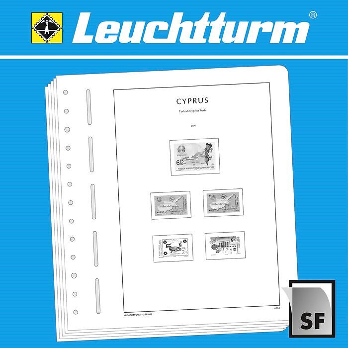 Leuchtturm Nachtrag mit Klemmtaschen Zypern-Türkisch Post 2019