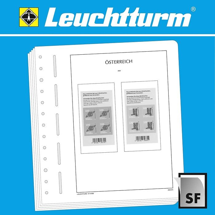 Leuchtturm Nachtrag mit Klemmtaschen Österreich Markenheftchen 2020