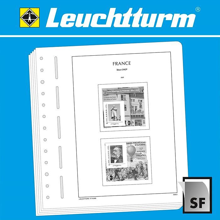 Leuchtturm Nachtrag mit Klemmtaschen Frankreich Blocks CNEP  2020