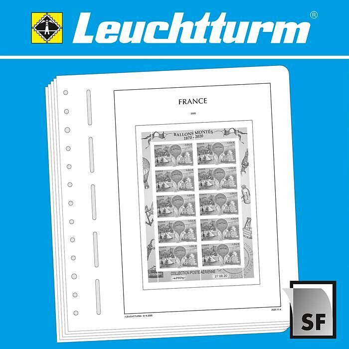 Leuchtturm Nachtrag mit Klemmtaschen Frankreich Kleinbogen 2020