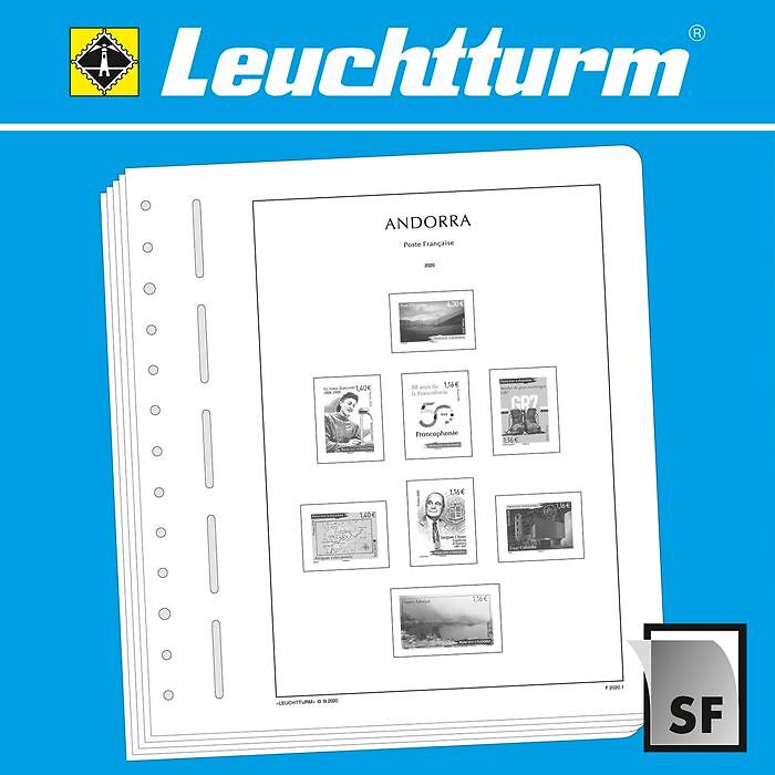 Leuchtturm Nachtrag mit Klemmtaschen Andorra französisch 2020