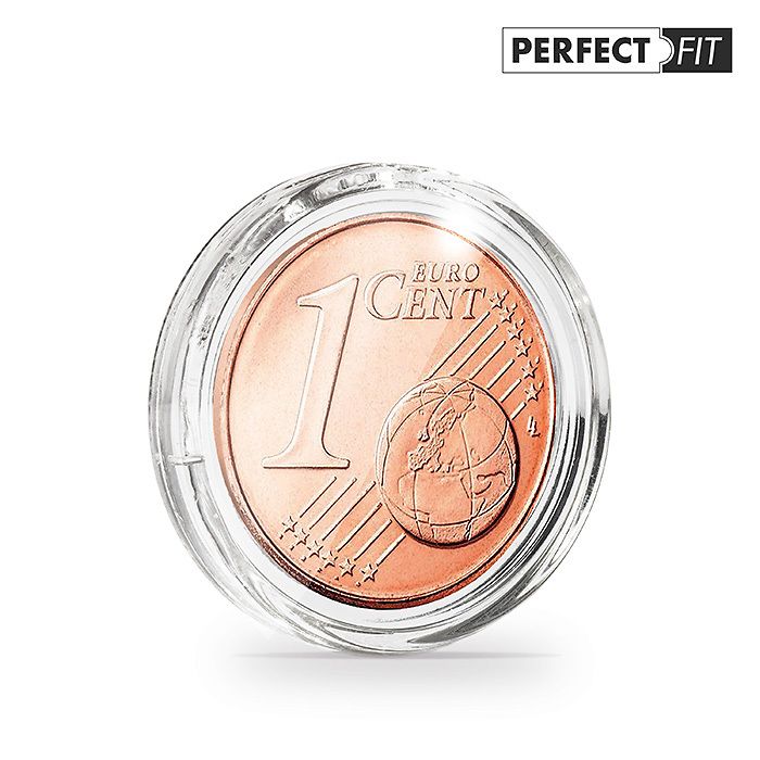 Ultra Perfect Fit Münzkapsel für 1 Euro-Cent (16,25 mm), 10er-Pack