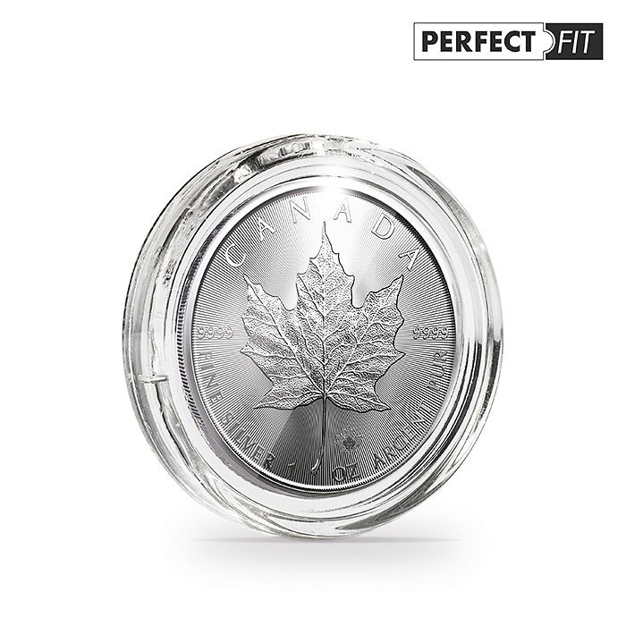 Ultra Perfect Fit Münzkapseln  für 1 oz. Maple Leaf Silber (38,00 mm), 10er-Pack