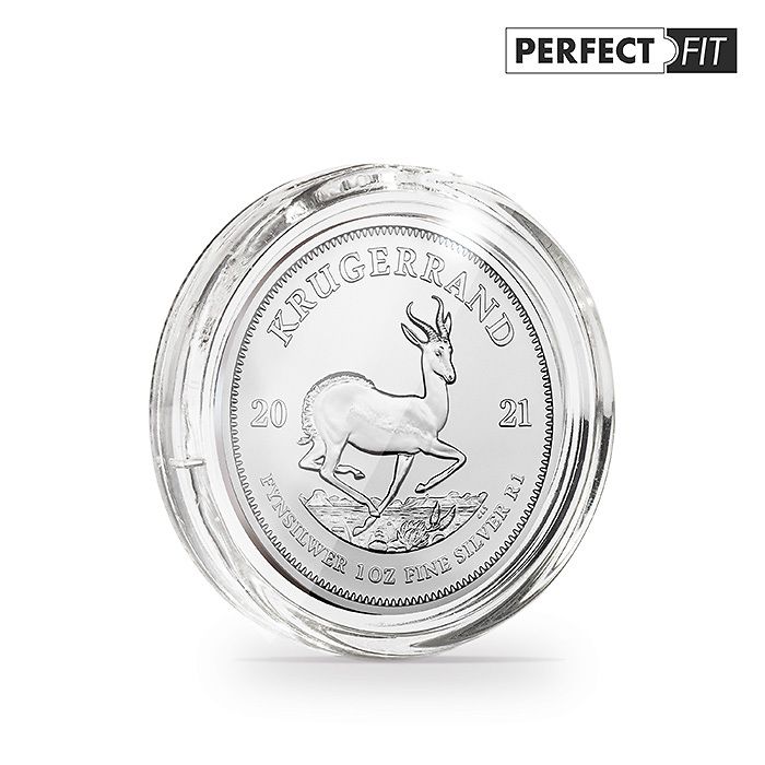 Ultra Perfect Fit Münzkapseln   für 1 oz. Silber 39 mm(z.B.Krügerrand, Britannia),10er-Pac