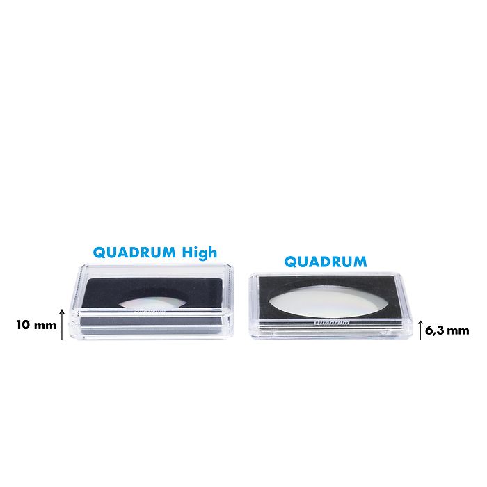 Münzkapseln QUADRUM High, Innendurchmesser 25 mm per 50 Stück