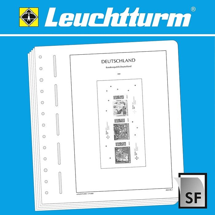 Leuchtturm Nachtrag mit Klemmtaschen Bundesrepublik Deutschland Heftchenblätter 2021