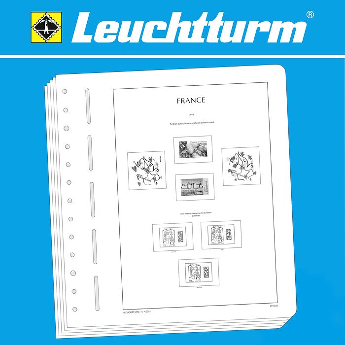 Leuchtturm Nachtrag mit Klemmtaschen F - Selbstklebende Marken für Geschäftskunden 2021