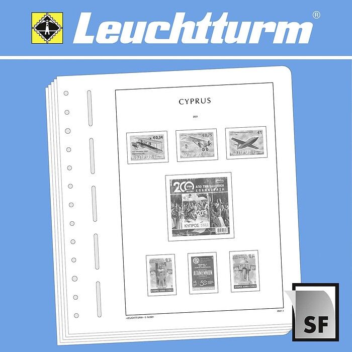 Leuchtturm Nachtrag mit Klemmtaschen Zypern 2021